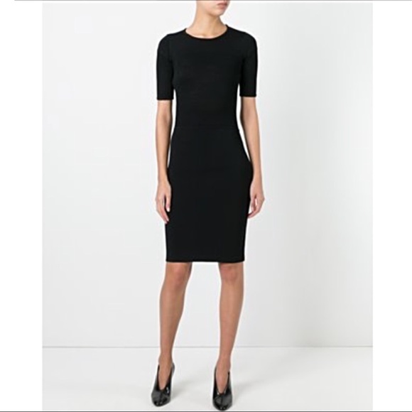 Tony Cohen Dresses & Skirts - Tony Cohen Fitted Black Knit Sheath